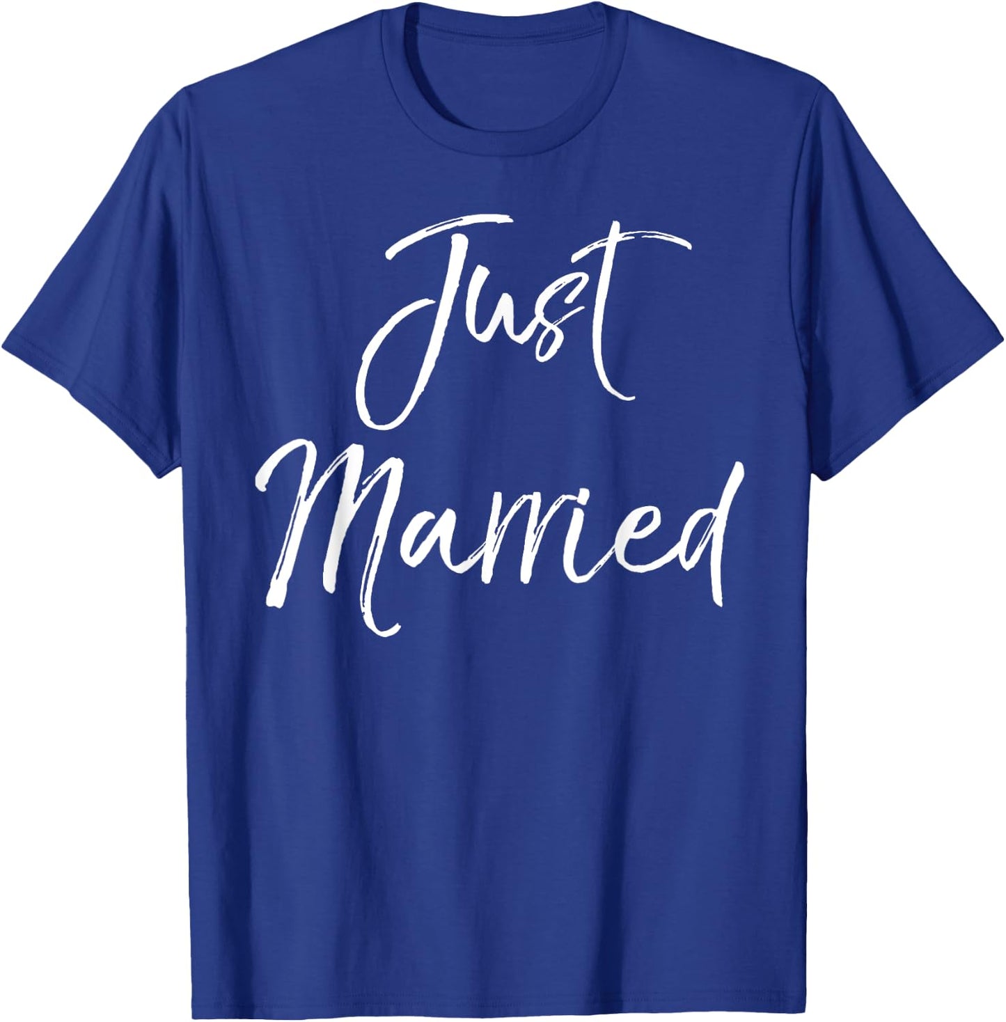 Just Married Shirt Cute Wedding Shirt for Couples After T-Shirt - T-Shirt | Royal