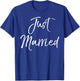 Just Married Shirt Cute Wedding Shirt for Couples After T-Shirt - T-Shirt | Royal