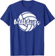 Bulldogs Volleyball Team Mascot School Spirit Game Night T-Shirt - T-Shirt | Royal