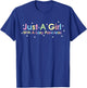 Type 1 Diabetes Just A Girl With A Lazy Pancreas Awareness T-Shirt - T-Shirt | Royal