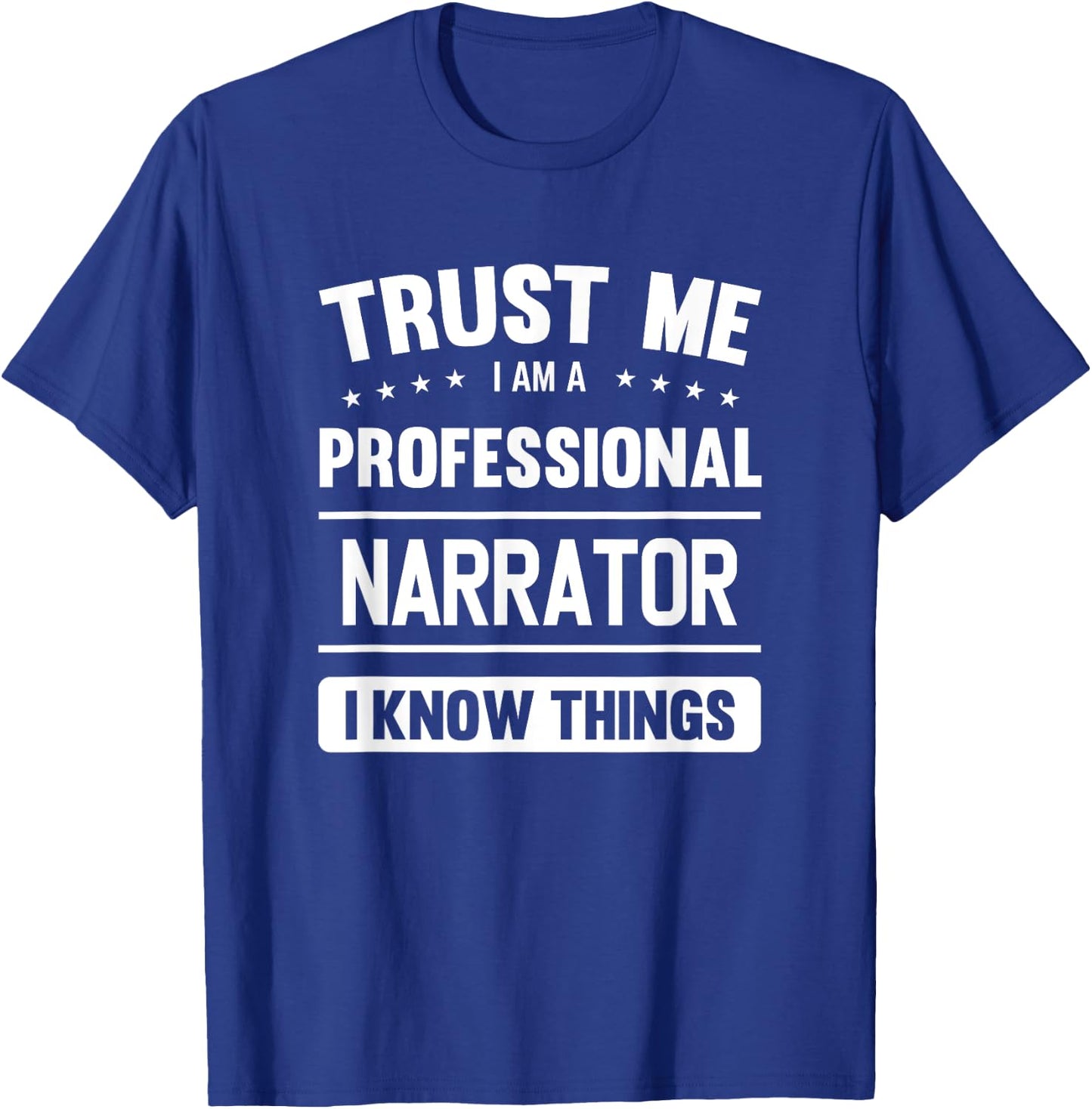 Narrator Ideas For Narrators Professional Narrators - Black, Small - -Adults T-Shirt - T-Shirt | Royal