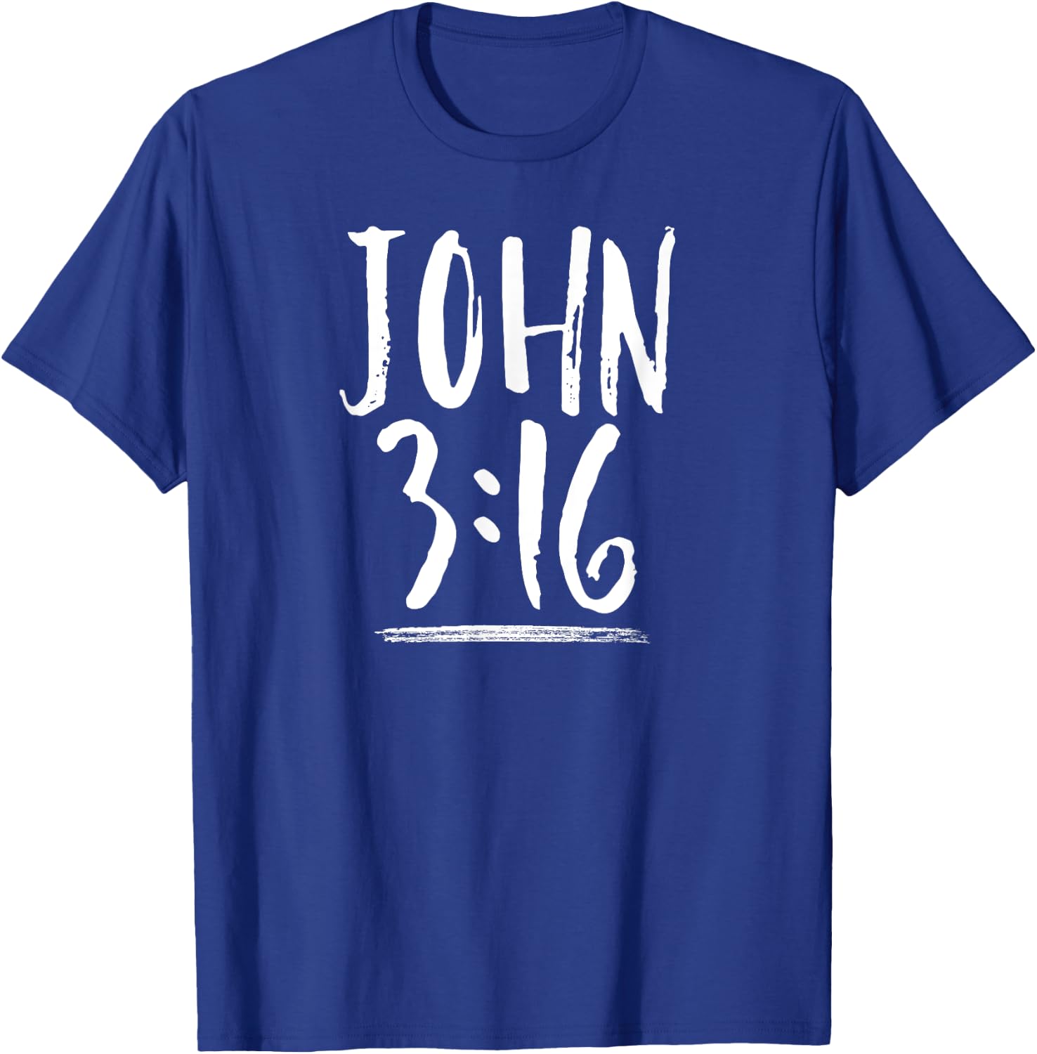John 3:16 Shirt Bible Verse Three Sixteen God So Loved World T-Shirt - T-Shirt | Royal