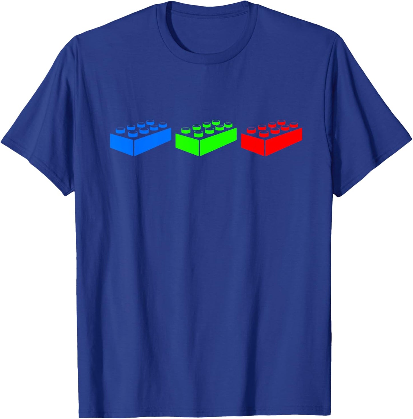 Building Blocks Bricks Master Builder Engineer Construction Small T-Shirt - T-Shirt | Royal