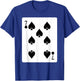 Seven Of Spades Playing Card Group Costume Poker Player T-Shirt - T-Shirt | Royal