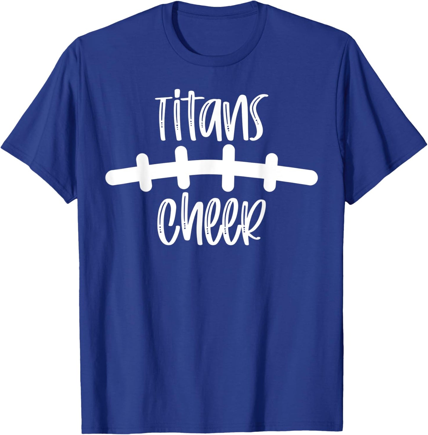 Titans Cheer School Spirit Football Team Mascot Game Night T-Shirt - T-Shirt | Royal