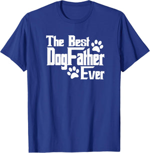 Dogfather Gift Dog Lovers, Pet Owners, Dog Dad T-Shirt - T-Shirt | Royal