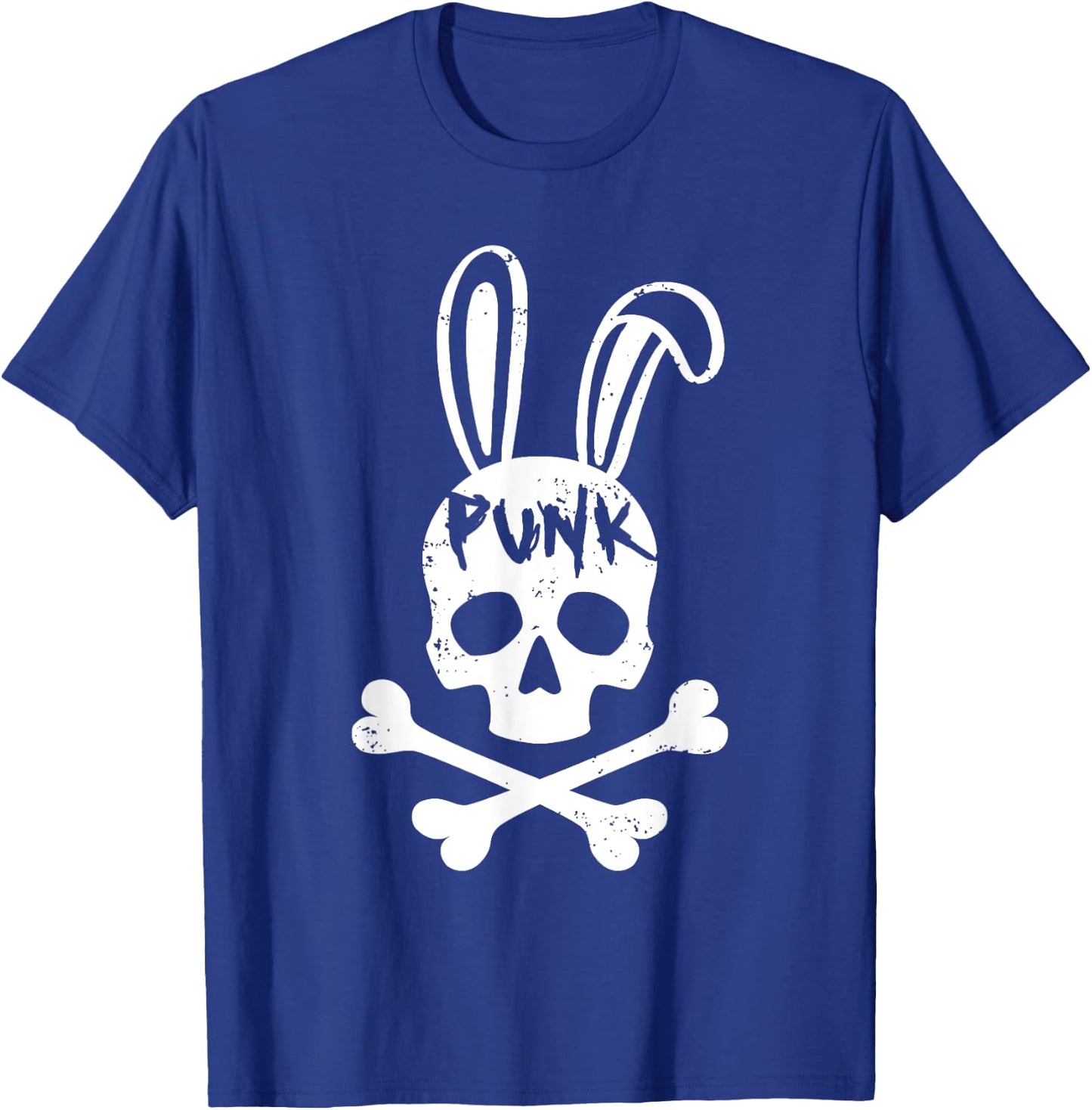 Punk Skull Rabbit Rock Music Aesthetic Subculture Rocker T-Shirt - T-Shirt | Royal