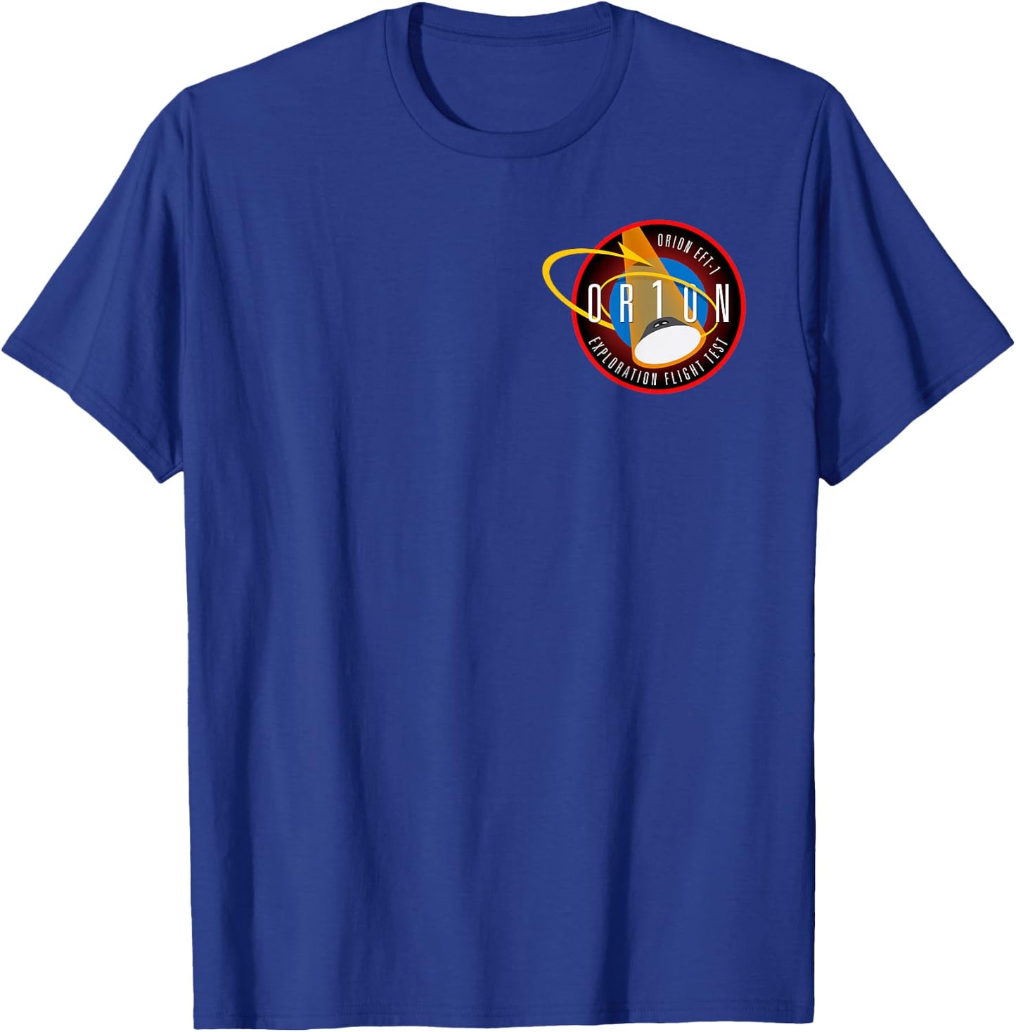 Orion ETF 1 Insignia - Small Crew Spacecraft Patch T-Shirt - T-Shirt | Royal