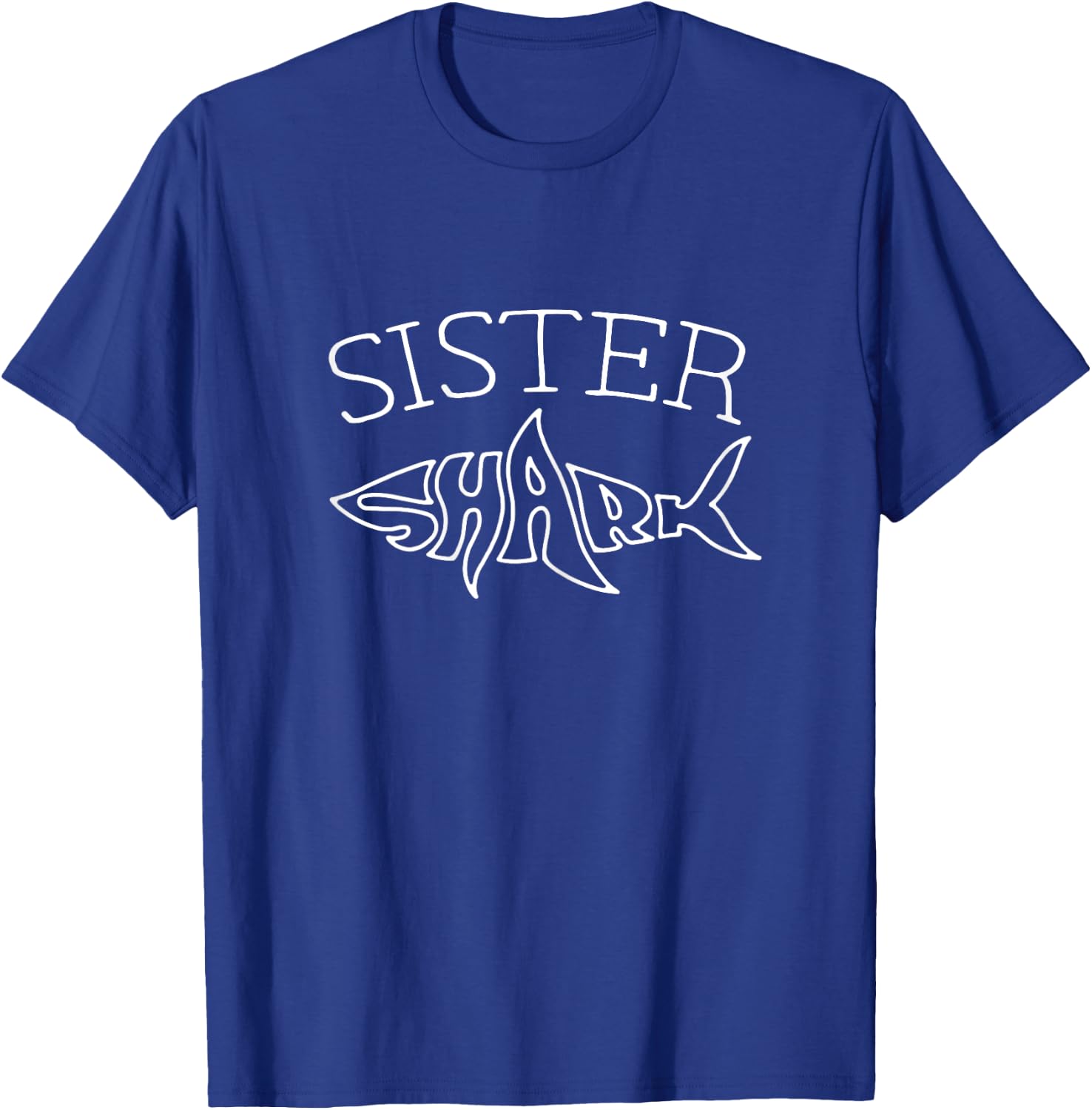 Sister Birthday Shark Daughter Matching Family Girls T-Shirt - T-Shirt | Royal