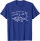 Sister Birthday Shark Daughter Matching Family Girls T-Shirt - T-Shirt | Royal