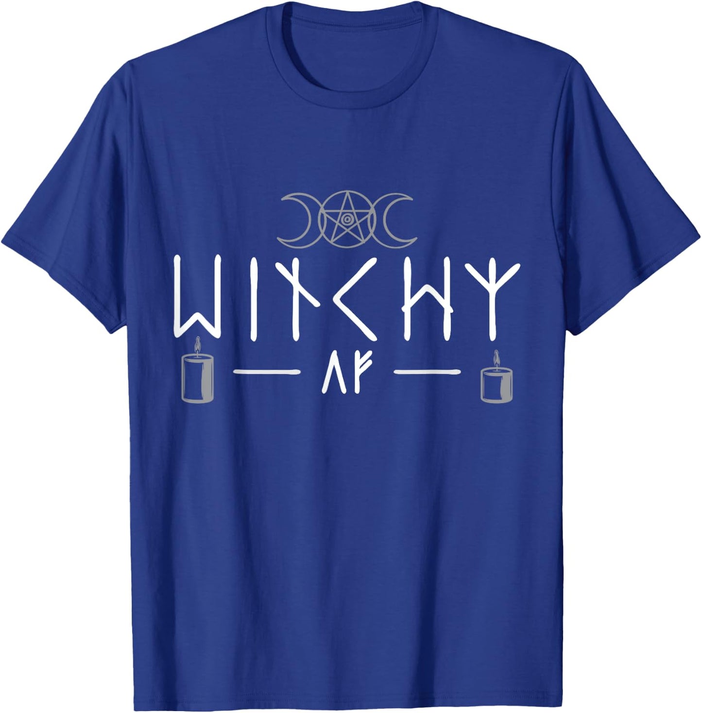 Witchy AF Three Moons Wicca T-Shirt - T-Shirt | Royal