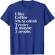 Scottish Terrier Funny Dog Owner Coffee Lover Gift Women Men T-Shirt - T-Shirt | Royal