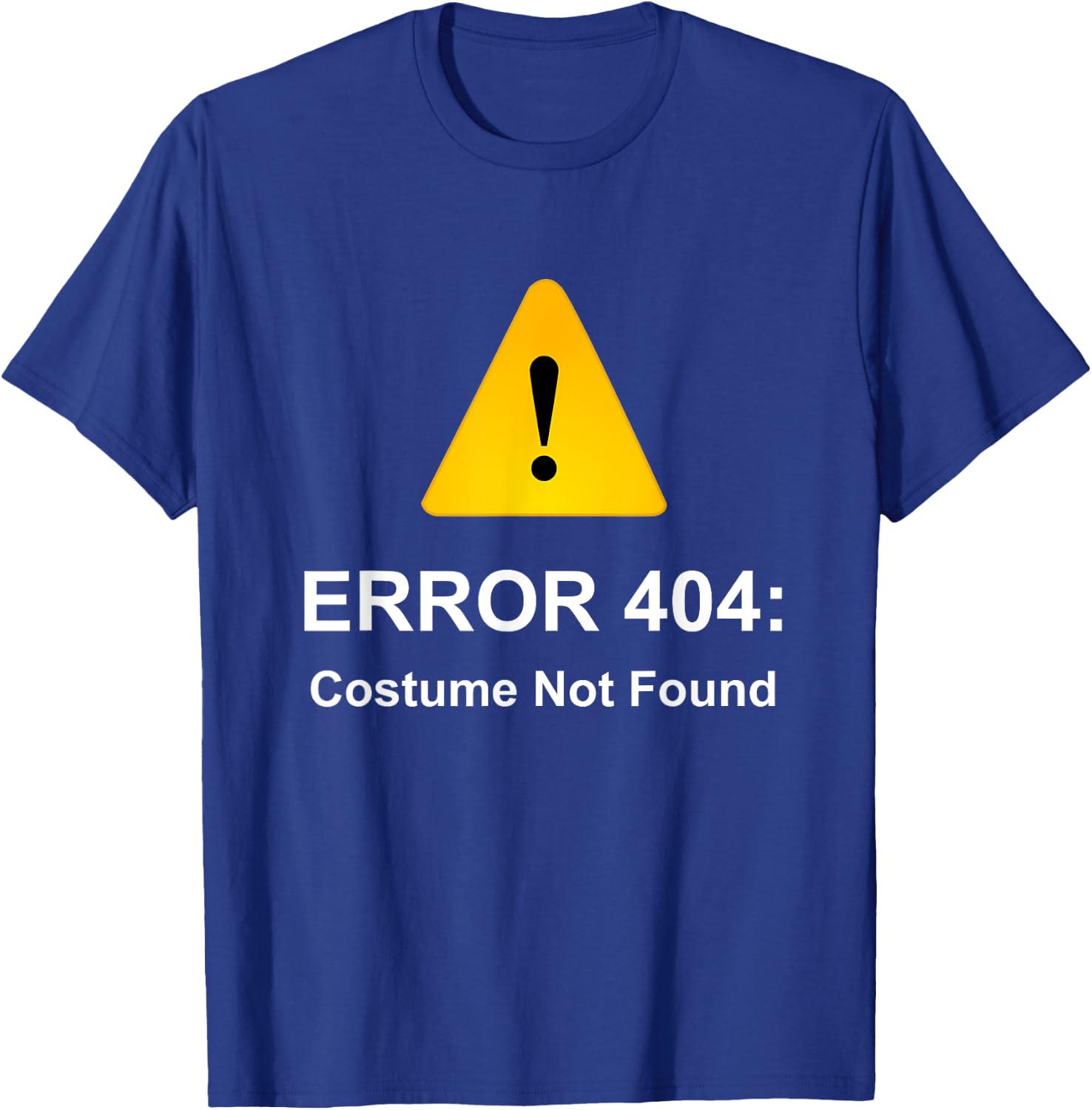 Halloween Geek Techie Computer Error 404: Costume T-Shirt - T-Shirt | Royal