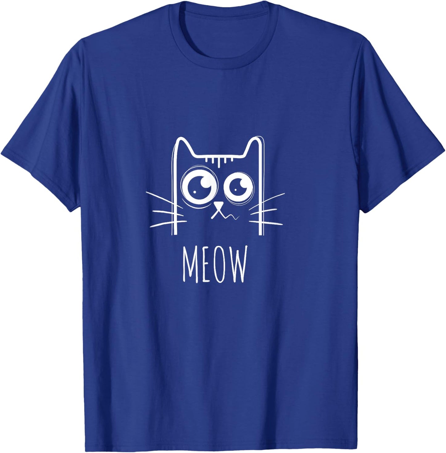 Meow Cat Meow Kitty Cute Cats Mom And Cat Dad Women T-Shirt - T-Shirt | Royal