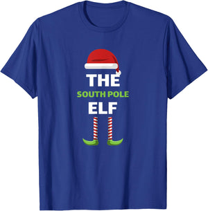 The South Pole Elf Funny Matching Family T-Shirt - T-Shirt | Royal