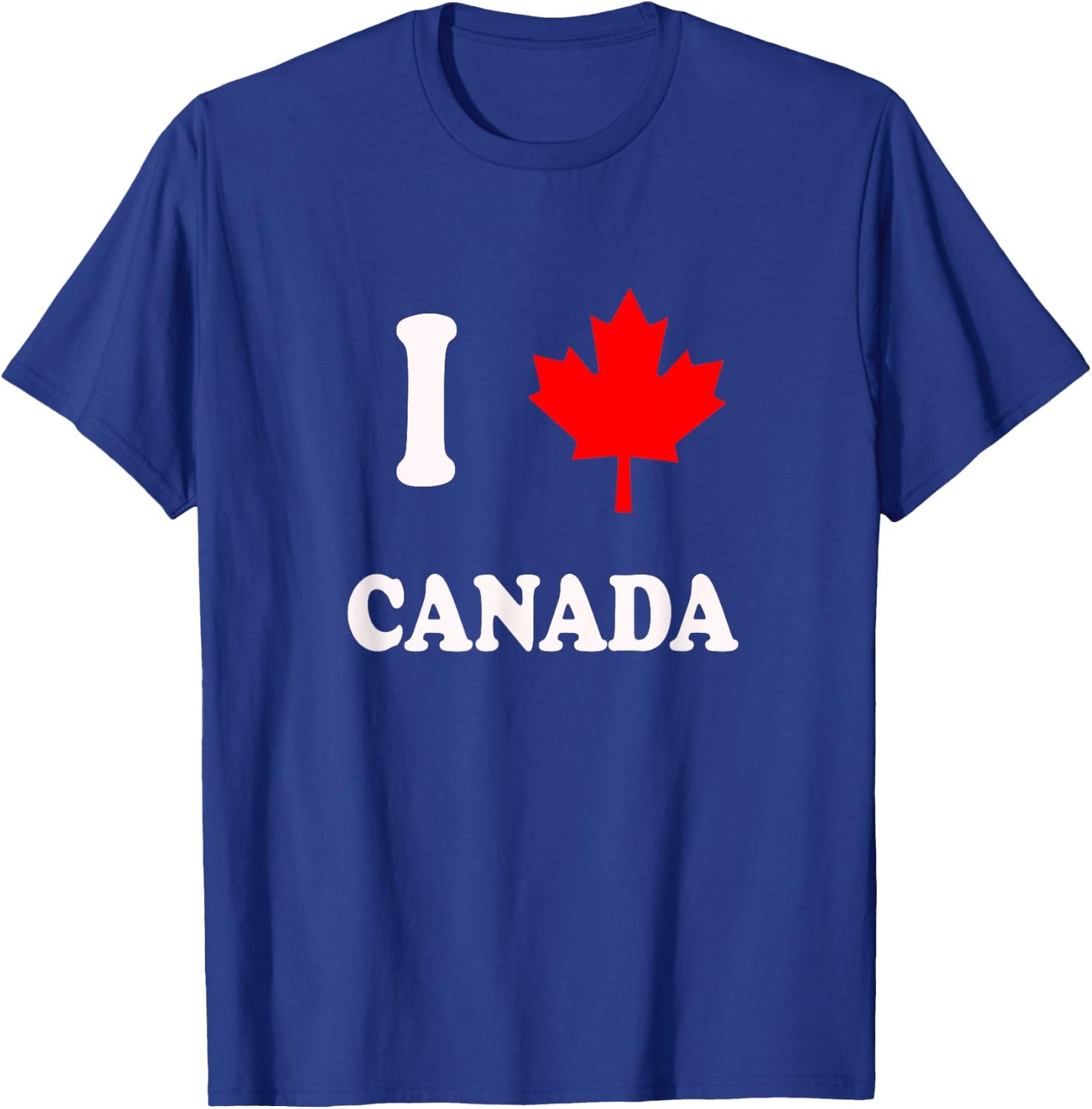 I maple leaf canada Minimalist Canada maple leaf heart T-Shirt - T-Shirt | Royal