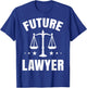 Future Lawyer Graduating Law Students Bar Test Gift T-Shirt - T-Shirt | Royal