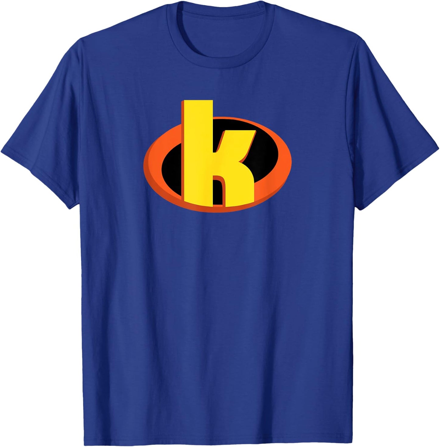 Incredible SuperHero Shield Letter K name Gift T-Shirt - T-Shirt | Royal