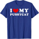 I Love My Pussycat, I Heart My Pussycat Men Women T-Shirt - T-Shirt | Royal