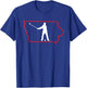 Iowa Golfer Iowa Map State Golf Player Golf Lover Golfing T-Shirt - T-Shirt | Royal