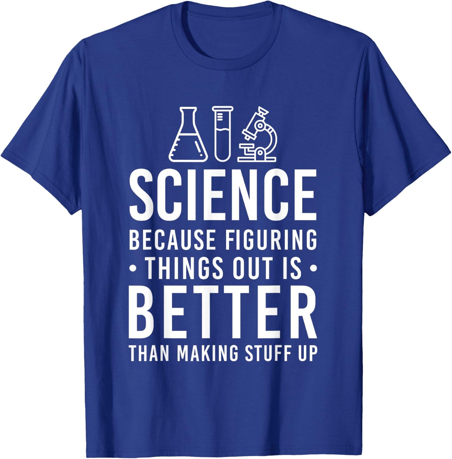 Cool Science Art Men Women Biology Chemistry Science Teacher T-Shirt - T-Shirt | Royal