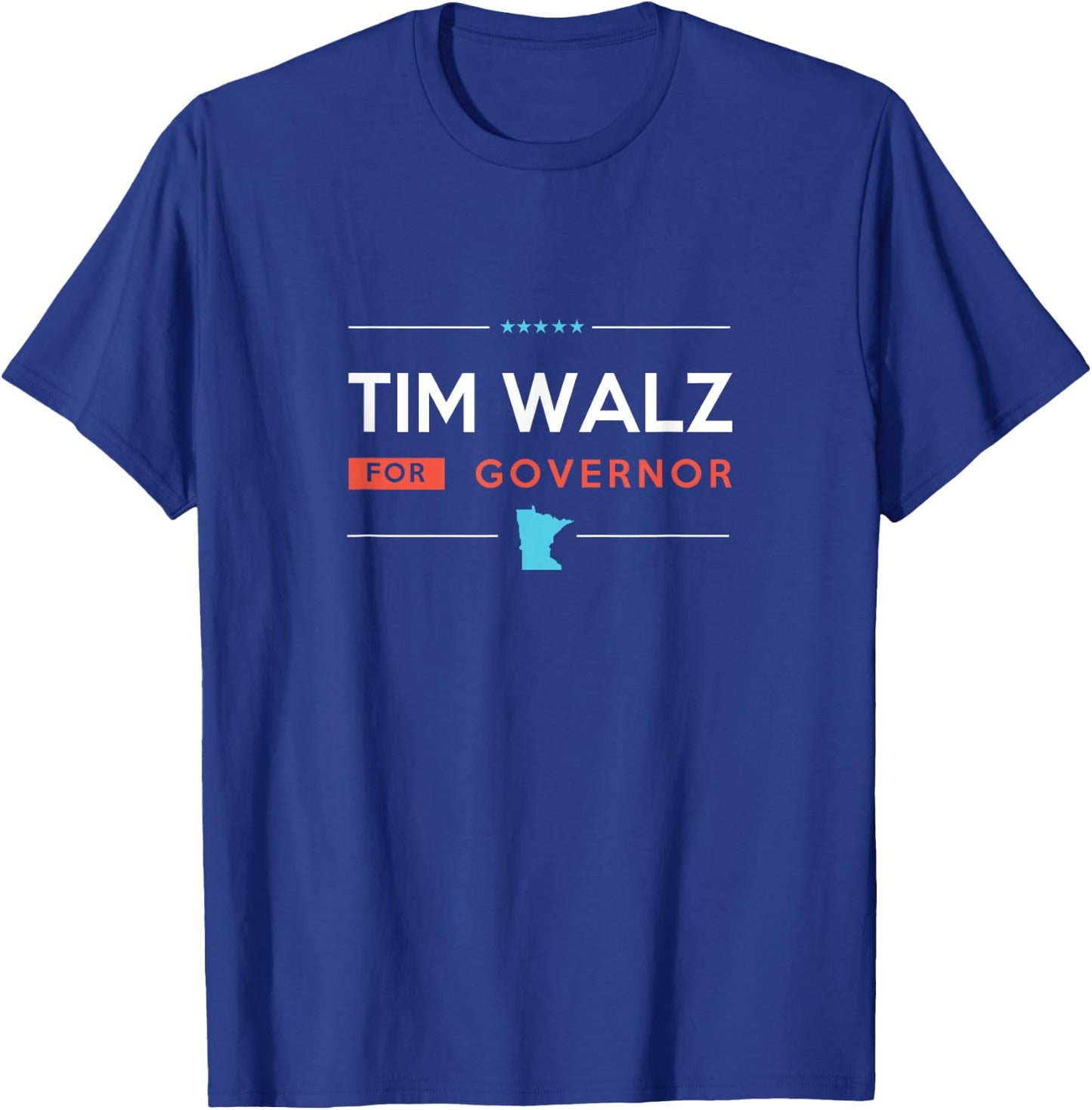 Tim Walz for Minnesota Governor Campaign 2018 Shirt T-Shirt - T-Shirt | Royal