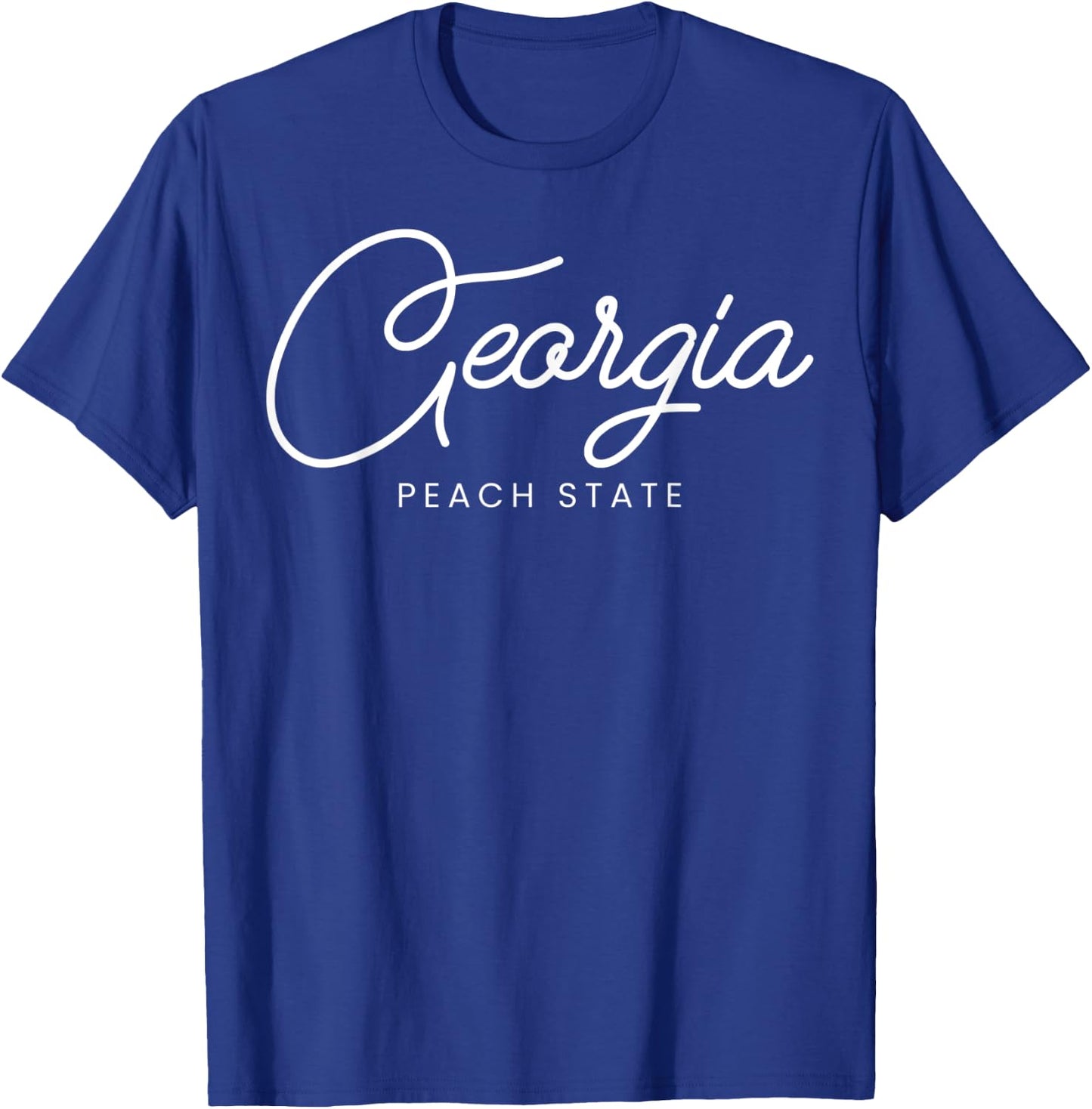 Georgia Gifts Shirt GA Graphic . Peach State T-Shirt - T-Shirt | Royal