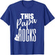This Papa Rocks Guitar Player Rock n Roll - Guitar T-Shirt - T-Shirt | Royal