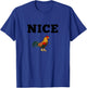 Nice Cock Funny Rude Joke Valentines Day Top Kinky T-Shirt - T-Shirt | Royal