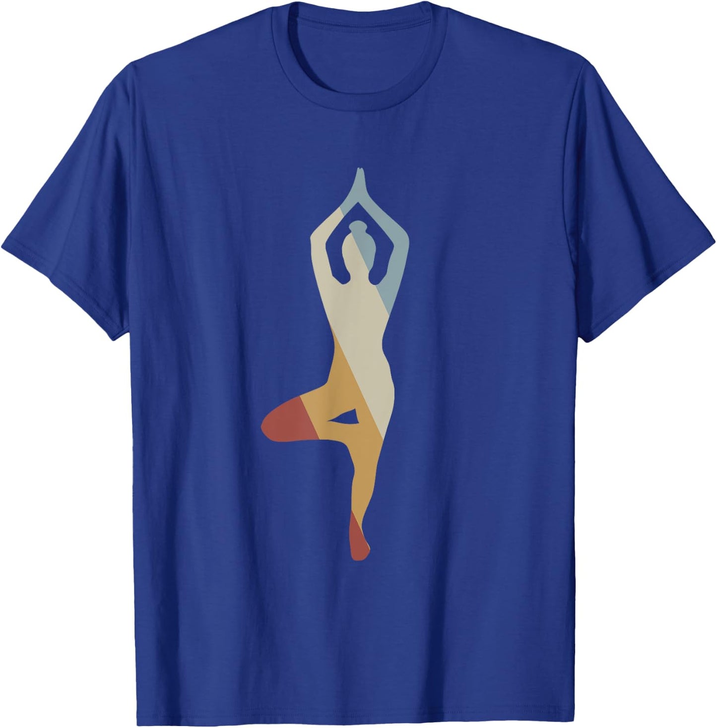 Yoga Retro Style Vintage T-Shirt - T-Shirt | Royal