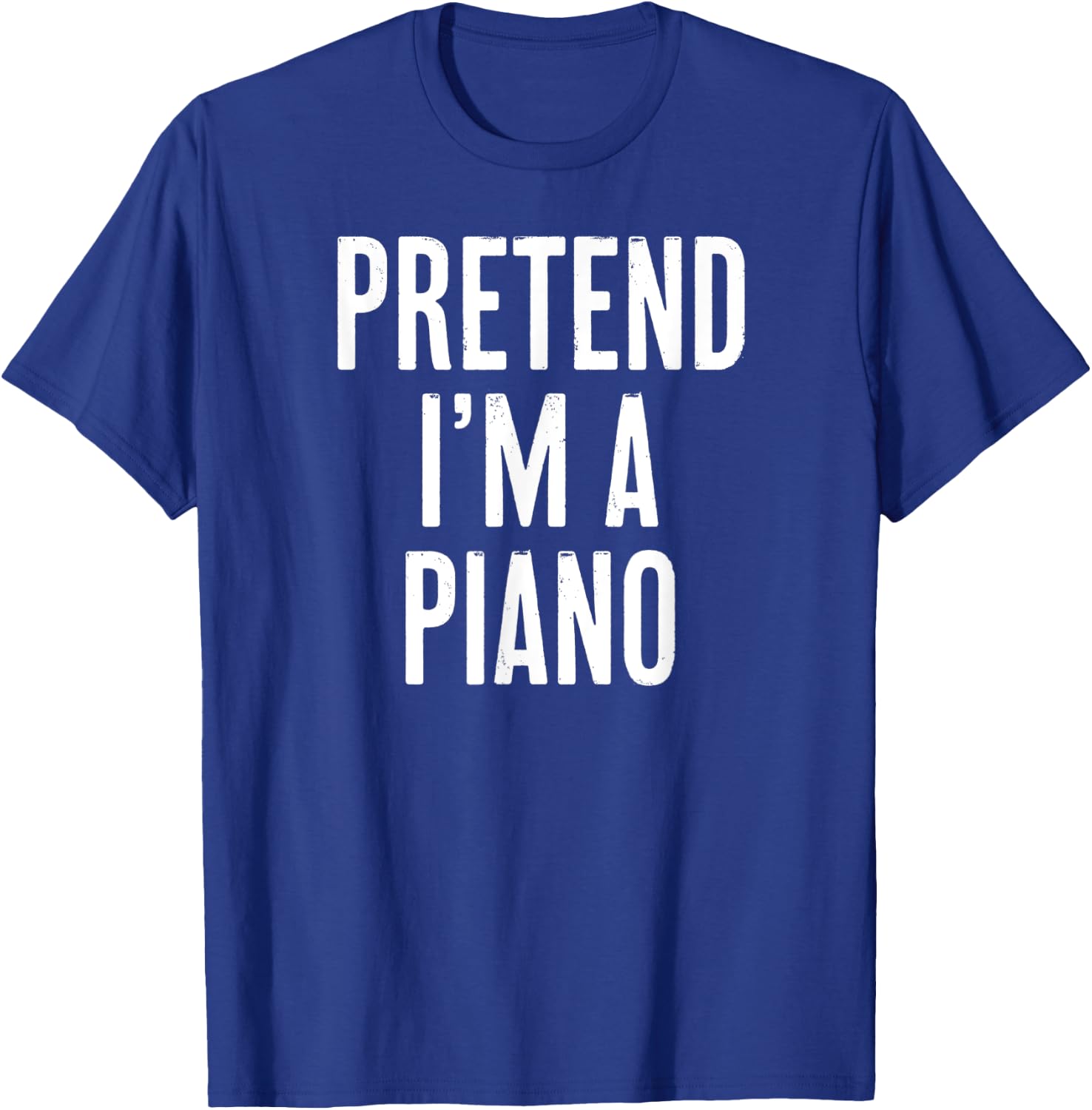 Simple Easy Pretend I'm a Piano Halloween Costume T-Shirt - T-Shirt | Royal