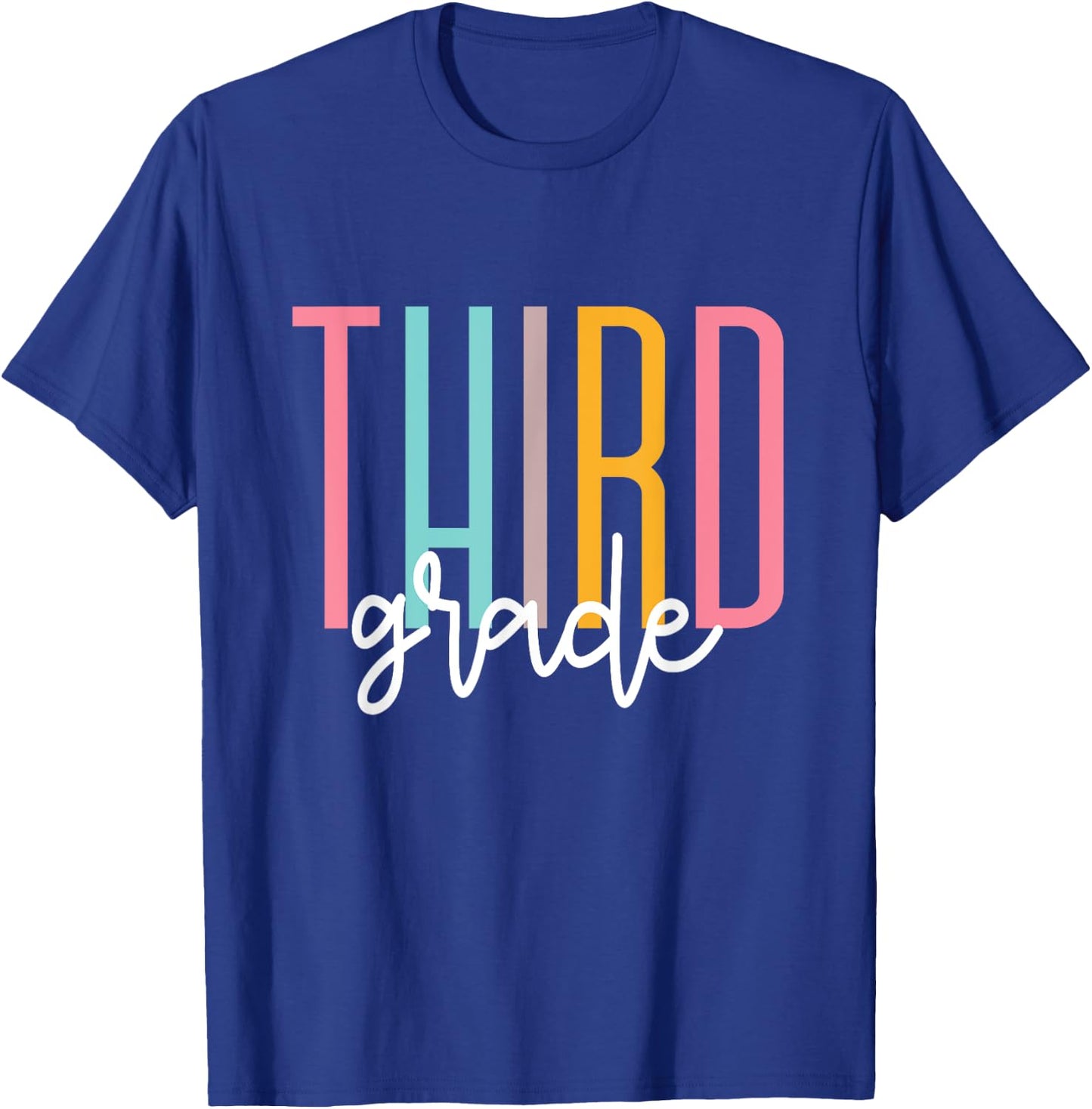 Third Grade Girls Boys Teacher Team 3rd Grade Squad T-Shirt - T-Shirt | Royal