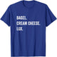 Bagel Cream Cheese Lox Salmon Funny Jewish Deli Fish Lover T-Shirt - T-Shirt | Royal