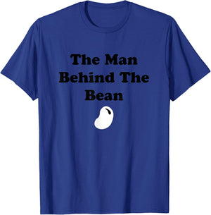 The Man Behind The Bean Father To Be New Dad Father's Day T-Shirt - T-Shirt | Royal
