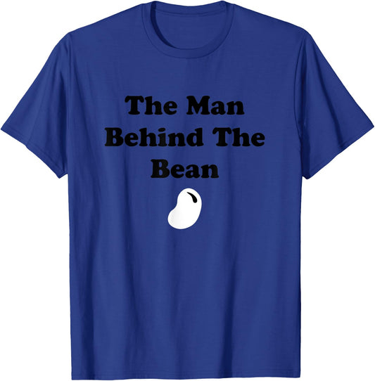 The Man Behind The Bean Father To Be New Dad Father's Day T-Shirt - T-Shirt | Royal
