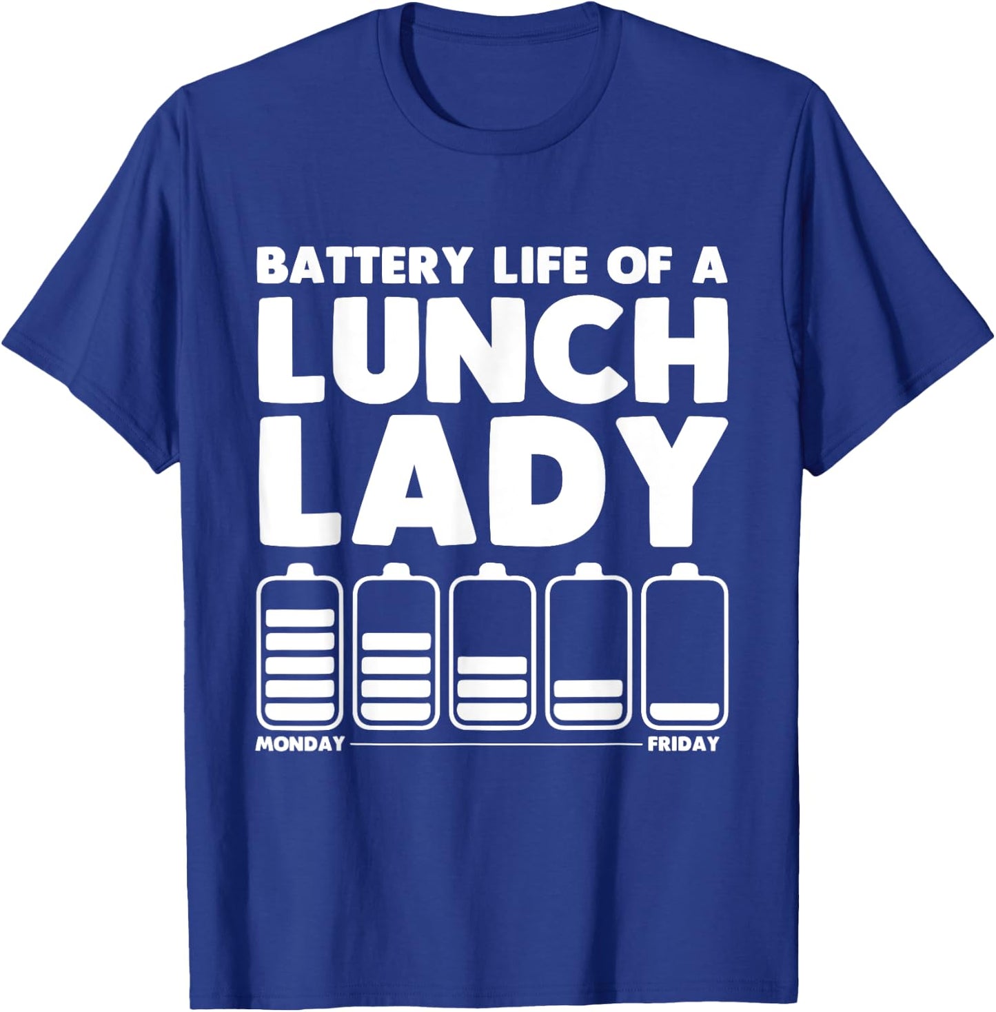 Funny Lunch Lady Art Women Cafeteria Lunch Monitor T-Shirt - T-Shirt | Royal