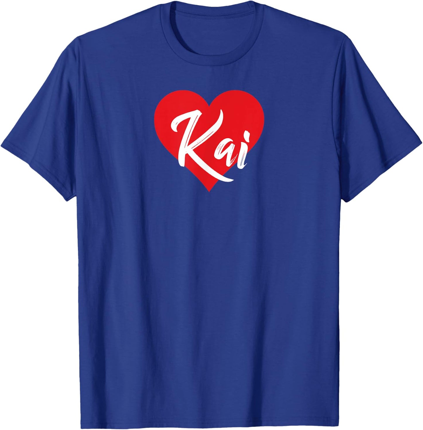 I Love Kai First Name I Heart Named T-Shirt - T-Shirt | Royal