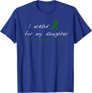 Scoliosis Wear Green For Daughter Mom Dad Support T-Shirt - T-Shirt | Royal