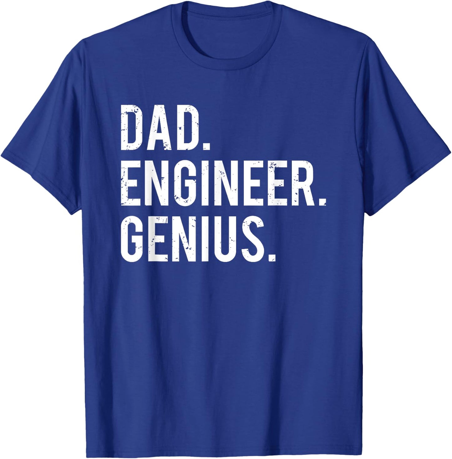 Dad Engineer Genius Cute Engineering Father T-Shirt - T-Shirt | Royal