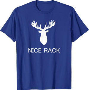 Funny Hunting Apparel - Nice Rack Deer Hunter T-Shirt - T-Shirt | Royal
