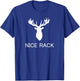 Funny Hunting Apparel - Nice Rack Deer Hunter T-Shirt - T-Shirt | Royal