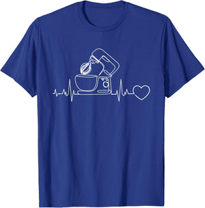 Pastry Heartbeat - Cake Decorator Chef Baker Baking T-Shirt - T-Shirt | Royal