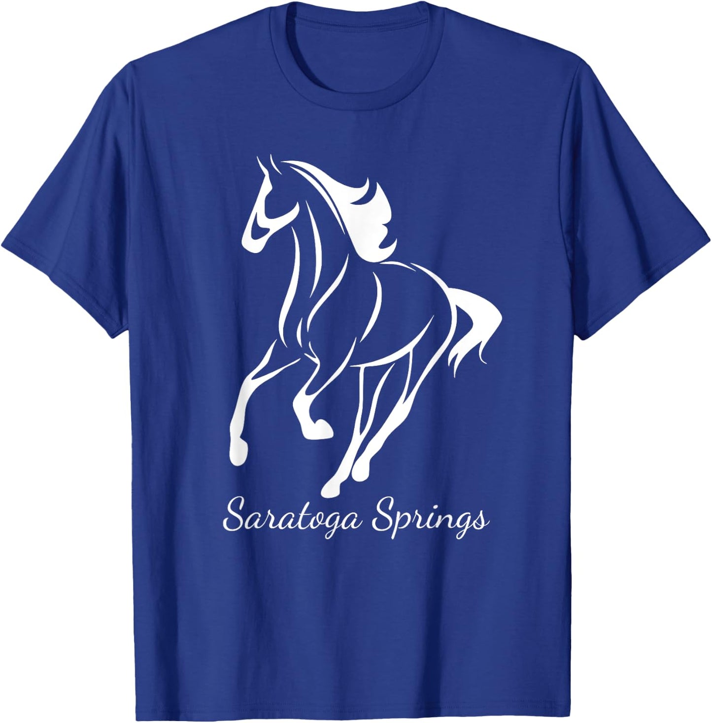 Saratoga Springs Upstate New York Horse Racing T-Shirt - T-Shirt | Royal