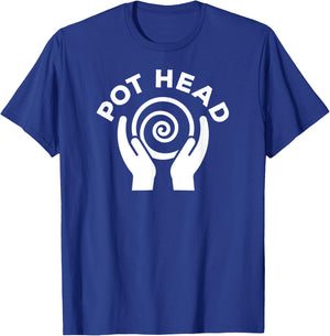 Pot Head Funny Pottery T-Shirt - T-Shirt | Royal