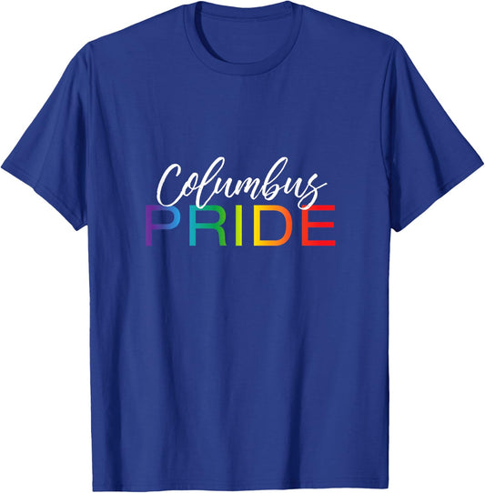Columbus Pride Shirt, Cute Gay Pride Month Gift T-Shirt - T-Shirt | Royal