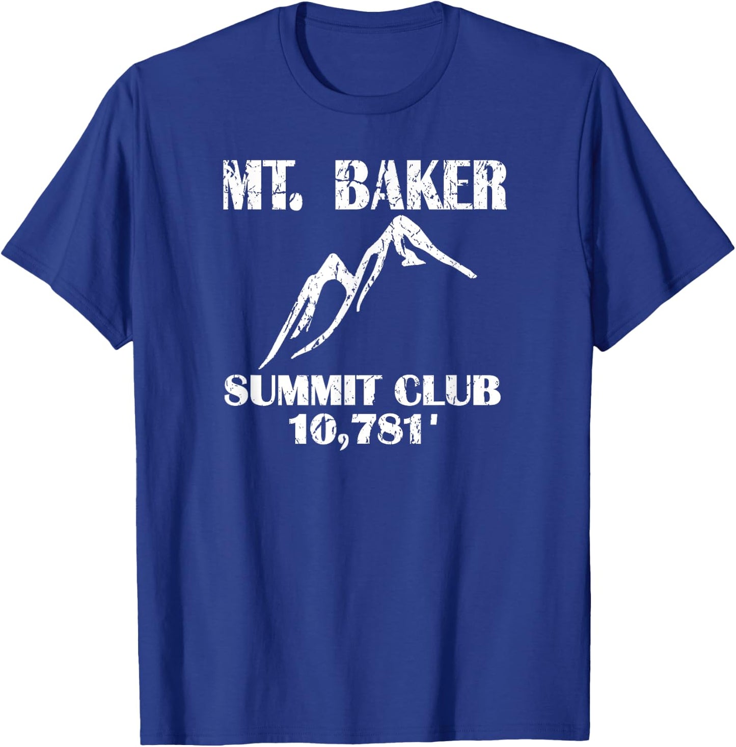 Mt. Baker Summit Club Elevation - Mount Baker T-Shirt - T-Shirt | Royal
