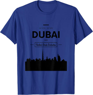 Enjoy Tourists Dubai UAE Novelty Graphic & Cool Designs T-Shirt - T-Shirt | Royal