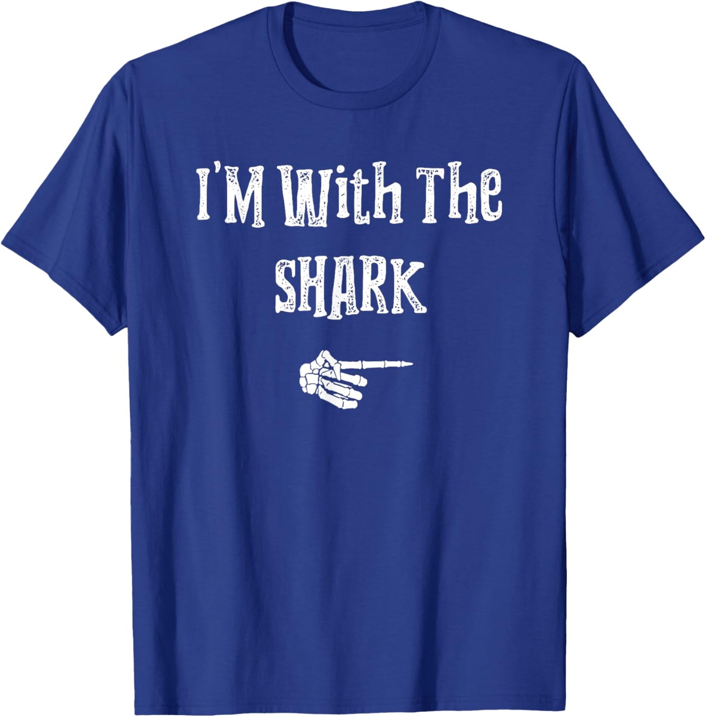 I'm With Shark Halloween Costume Funny Couples Matching T-Shirt - T-Shirt | Royal