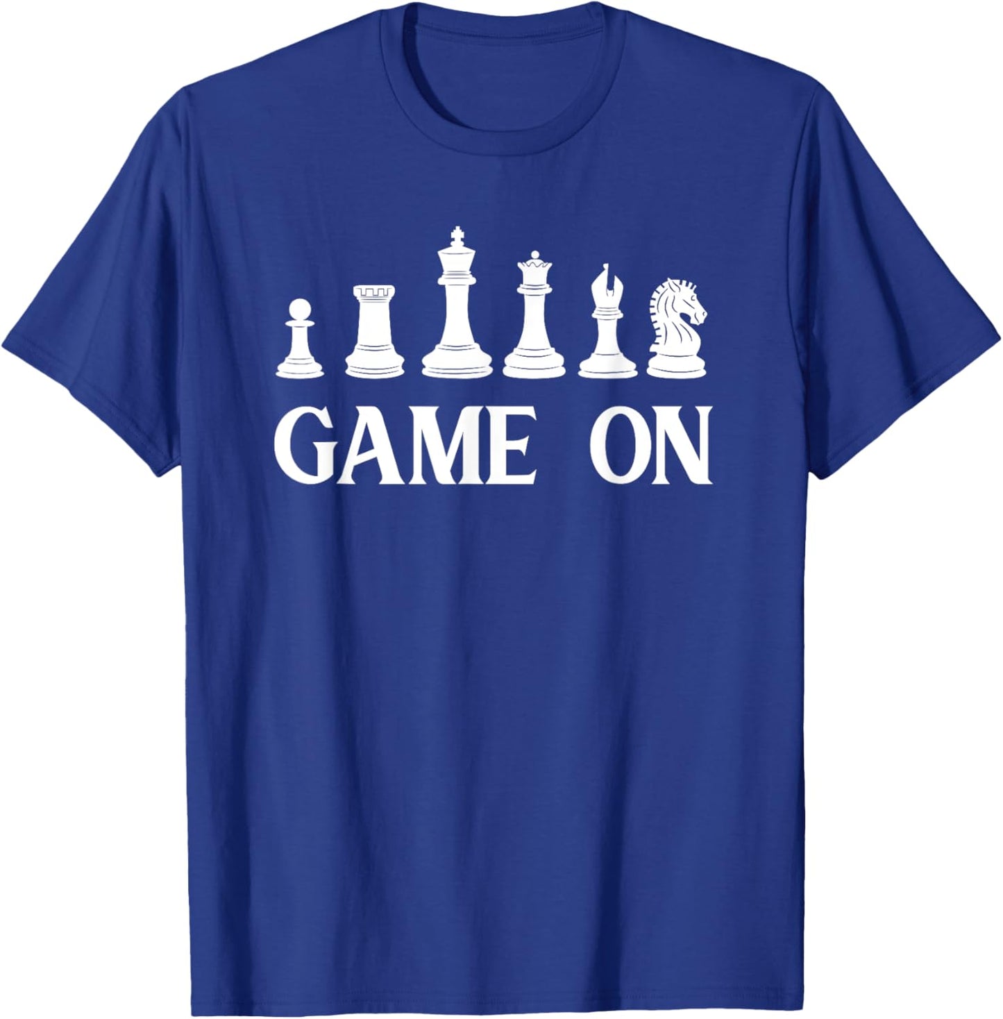 Game On Chess Pieces Funny Board Game Themed Gift Men Kids T-Shirt - T-Shirt | Royal
