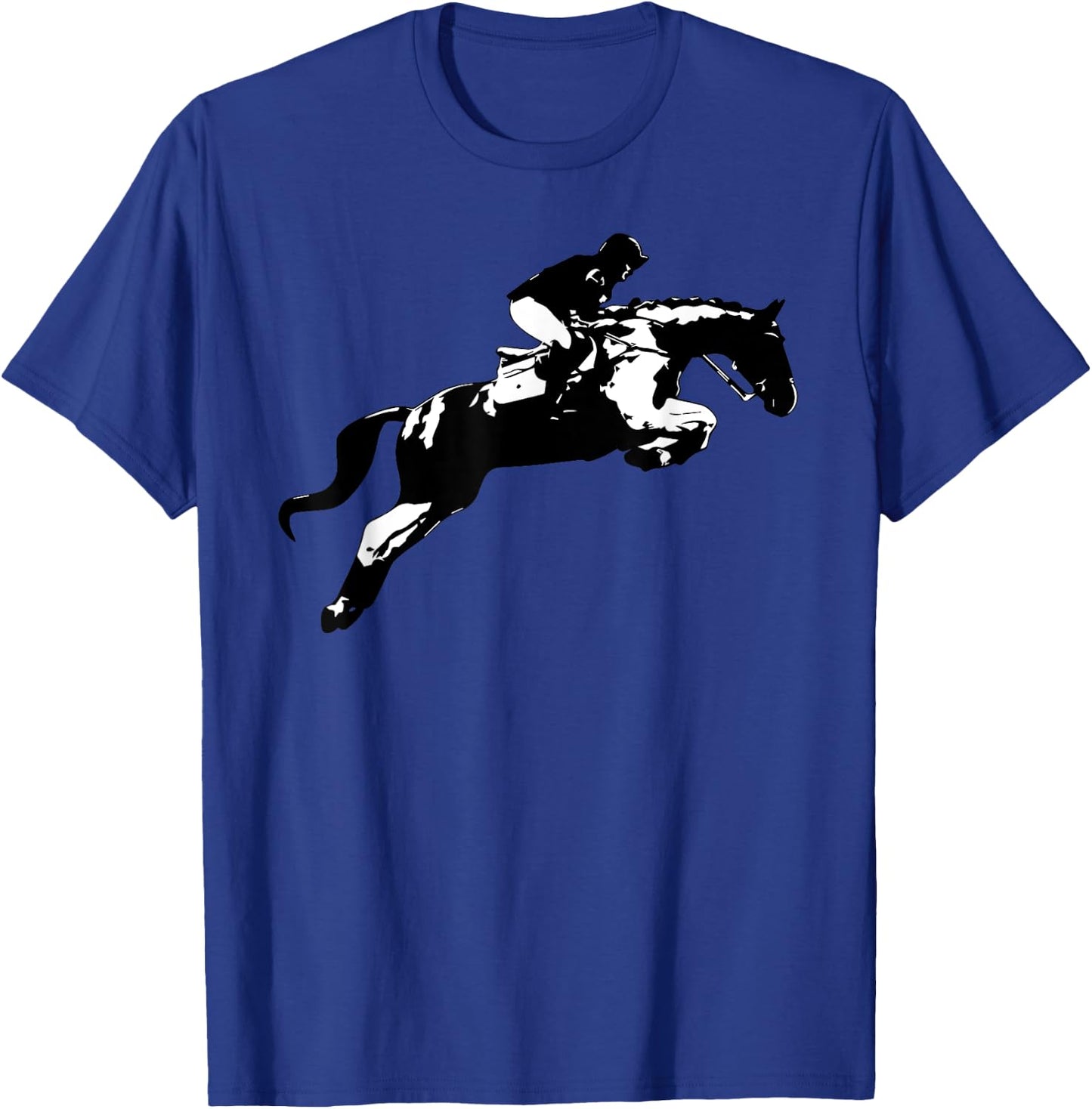 Cute English Riding Hunter Jumper Girl Riding Horse Gift T-Shirt - T-Shirt | Royal
